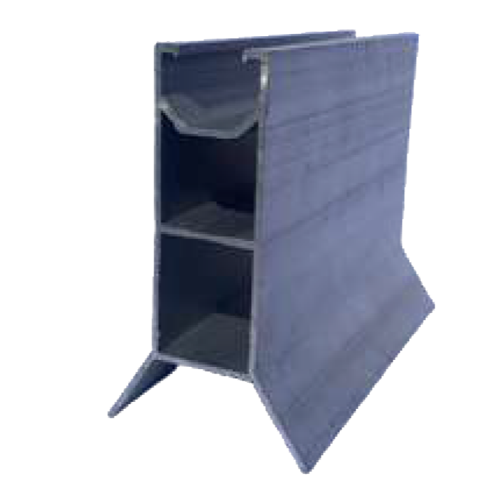 Landscape Aluminum Rail 100MM Height 2MM Thickness 